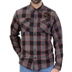 Hot Leathers FLM2111 Men’s Rattler Flannel Long Sleeve Shirt - Image 4