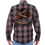 Hot Leathers FLM2111 Men’s Rattler Flannel Long Sleeve Shirt