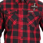 Hot Leathers FLM2112 Men’s Celtic Cross Flannel Long Sleeve Shirt - Image 5