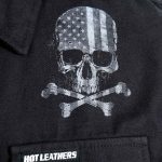 Hot Leathers FLM2113 Men’s Black Flag Skull Long Sleeve Flannel Shirt - Image 4