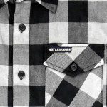 Hot Leathers FLM5202 Men’s Black and White Sleeveless Flannel Fringe Shirt - Image 7