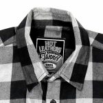 Hot Leathers FLM5202 Men’s Black and White Sleeveless Flannel Fringe Shirt - Image 8