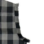 Hot Leathers FLM5203 Men’s Sleeveless Fringe Grey and Black Flannel Shirt - Image 5