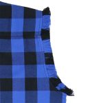 Hot Leathers FLM5208 Men’s Sleeveless Fringe Blue and Black Flannel Shirt - Image 5
