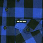 Hot Leathers FLM5208 Men’s Sleeveless Fringe Blue and Black Flannel Shirt - Image 4