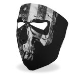 Hot Leathers FMA1034 Gray Skull Flag Face Mask - Image 2