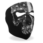 Hot Leathers FMA1034 Gray Skull Flag Face Mask - Image 6