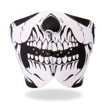 Hot Leathers FMB1002  Neoprene Skull 1/2 Face Mask - Image 2