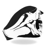 Hot Leathers FMB1002  Neoprene Skull 1/2 Face Mask - Image 3