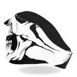 Hot Leathers FMB1002  Neoprene Skull 1/2 Face Mask - Image 5