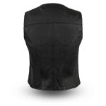 First Manufacturing FML500CR Women’s ‘The Sweet Sienna’ Western Style Motorcycle Leather Vest - Image 2