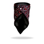 Hot Leathers FWC1004 Red Paisley Face Wrap Neck Warmer - Image 5