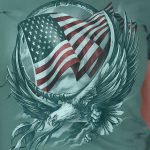 Hot Leathers GLC1542 Hoop Eagle Ladies T-Shirt - Image 2