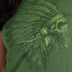 Hot Leathers GLC1543 Native American Headdress Ladies T-Shirt - Image 2