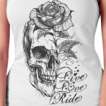Hot Leathers Ladies Stem Skull Tank Top Shirt GLC2583 - Image 2