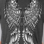 Hot Leathers GLD1507 Ornate Angel Wings Curvy Ladies T-Shirt - Image 4