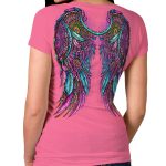 Hot Leathers Ladies Dream Wings T-Shirt GLD1589 - Image 2