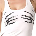 Hot Leathers Ladies Skeleton Balck Hands Tank Top Shirt GLF2190 - Image 2