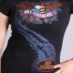 Hot Leathers Ladies Sketch Eagle Full Cut T-Shirt GLR1310 - Image 2