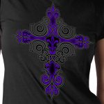 Hot Leathers Ladies Fleur De Lis T-Shirt GLR1522 - Image 2