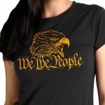 Hot Leathers GLR1556 Women’s We the People Black Print T-Shirt - Image 2