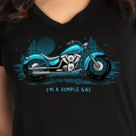 Hot Leathers GLR1574 Women’s Black Short Sleeve Simple Gal T-Shirt - Image 2