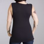 Hot Leathers GLR2408 ‘Sugar Couple’ Full Cut Black Tank Top Shirt - Image 2