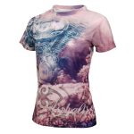 Hot Leathers Ladies Angel Wings Pink Fitted 3D All Over Printed T-Shirt GLS1001 - Image 2