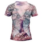 Hot Leathers Ladies Angel Wings Pink Fitted 3D All Over Printed T-Shirt GLS1001 - Image 4