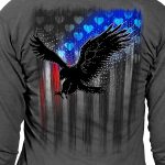 Hot Leathers Ladies Gray Bling Eagle Hooded Sweatshirt GLZ4571 - Image 5
