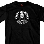 Hot Leathers GMD1158 Mens ‘2nd Amendment America’s Original Homeland Security’ Black T-Shirt