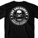 Hot Leathers GMD1158 Mens ‘2nd Amendment America’s Original Homeland Security’ Black T-Shirt - Image 4