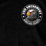 Hot Leathers GMD1338 Mens ‘New Down Flag’ Black T-Shirt - Image 3