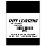 Hot Leathers GMD1352 Men ‘Scroll- Bikers for Life’ Double Sided Black T-Shirt - Image 4