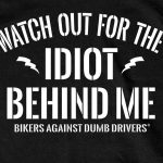 Hot Leathers GMD1357 Mens ‘Watch Out’ Double Sided Black T-Shirt - Image 2