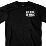 Hot Leathers GMD1399 Mens ‘Ride Loud Be Heard’ Short Sleeve Black T-Shirt - Image 5