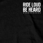 Hot Leathers GMD1399 Mens ‘Ride Loud Be Heard’ Short Sleeve Black T-Shirt - Image 4