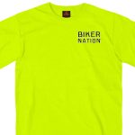 Hot Leathers GMD1435 Men’s ‘Put the Phone Down A**H***’ Safety Green T-Shirt - Image 2