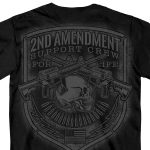Hot Leathers GMD1442 Men’s Black ‘2nd Amendment Support’ T-Shirt - Image 2