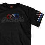 Hot Leathers GMD1451 Men’s ‘Brotherhood of First Responders Eagle’ Black T-Shirt