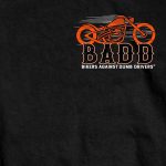Hot Leathers GMD1453 Men’s Back Off Bone Finger Black T-Shirt - Image 5