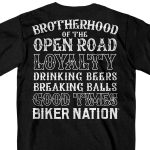 Hot Leathers GMD1464 Men’s Black ‘Open Road’ T-Shirt