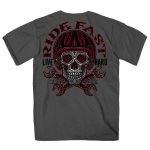 Hot Leathers GMD1480 Men’s Sugar Wrenches Charcoal Short Sleeve T-Shirt