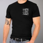 Hot Leathers GMD1484 Men’s Black ‘Reaper’ T-Shirt - Image 2