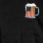 Hot Leathers GMD1496 Men’s Beer Mug Flag T-Shirt - Image 3