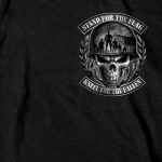 Hot Leathers GMD1501 Stand for the Flag Skull T-Shirt - Image 3