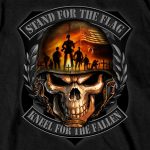 Hot Leathers GMD1501 Stand for the Flag Skull T-Shirt - Image 4