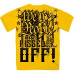 Hot Leathers GMD1507 Men’s Yellow We The People Are Pissed Off T-Shirt - Image 2