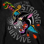 Hot Leathers GMD1516 Men’s Black Panther Tattoo Short Sleeve T-Shirt - Image 4
