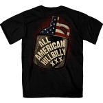 Hot Leathers GMD1517 Men’s Black All American Hillbilly Double Sided T-Shirt